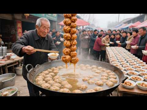山东临沂百年丸子汤神店，炒猪头肉半斤30元，每天狂卖1万火爆到忙不停#麦总去哪吃