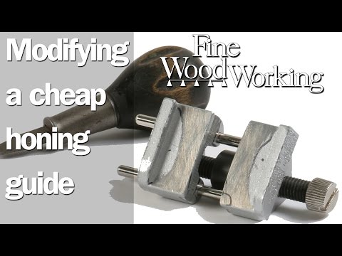 Modifying an inexpensive honing guide