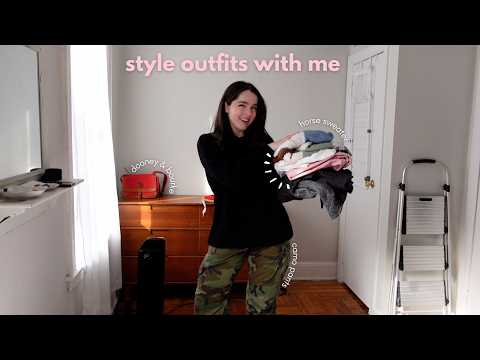 getting out of my style rut by playing dress up: style outfits with me!