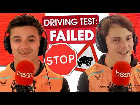 Lando Norris FAILS his driving test! 😳