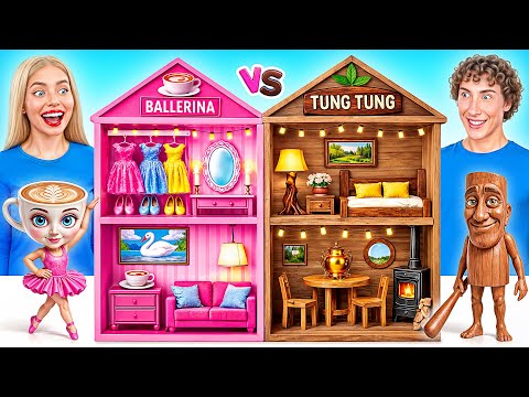 Строим Удивительный Домик | Балерина Капучина vs Тунг Тунг Тунг Саур от Bubba DO Challenge