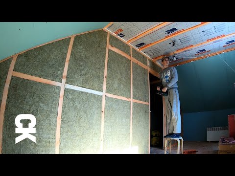 Soundproofing of partitions and covering them with plasterboard