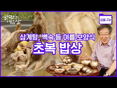 [모음zip🔴복날] 복날의 시작 초복 初伏! 닭백숙부터 제철 맞은 민어, 여름 보양식 밥상까지 복날 밥상 총출동! | 한국인의 밥상 | KBS