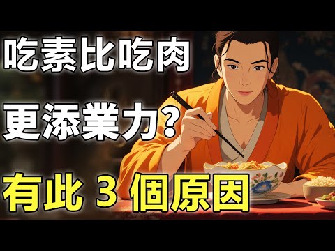 吃素比吃肉更添業力？佛祖開示：有此3個原因！第3點更是令人深思不已【因果|佛學|業障】