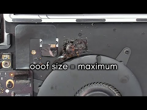 MacBook Pro with a crater in the back of the keyboard - LFC#339