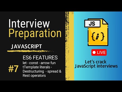 JavaScript ES6 Features Explained with Examples | Must-Know for Interviews 🚀
