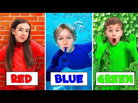 Awesome Hide and Seek in the Same Color! Camouflage