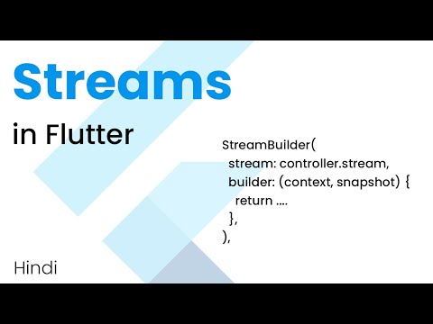 How to use StreamController and StreamBuilder in Flutter | Dart Stream Explanation | Hindi