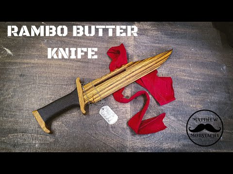 RAMBO 3 knife made out of wood