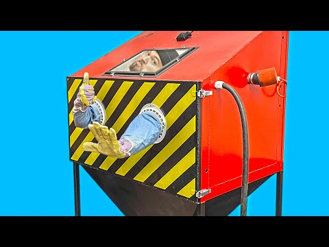 This Man is a Genius! DIY Sandblasting Cabinet!