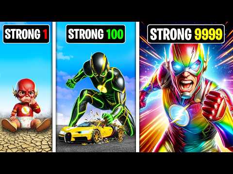 The Flash Gets Stronger With EVERY Punch in GTA