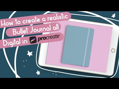 HOW TO CREATE A REALISTIC BULLET JOURNAL DIGITALLY IN PROCREATE | Part 2 + GIVEAWAY