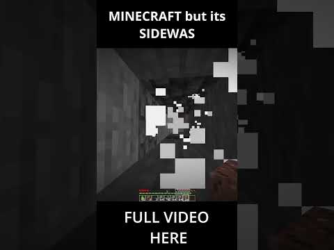 Minecraft but it's not right side up #shorts