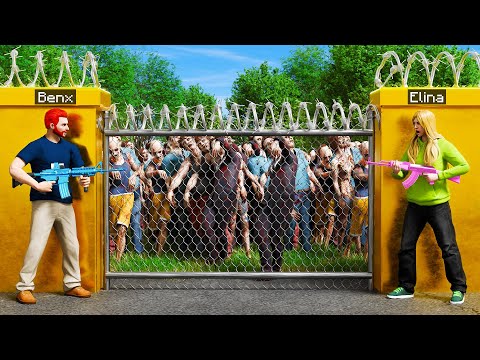 1000 ZOMBIES GREIFEN MEINE VILLA AN in GTA 5 RP