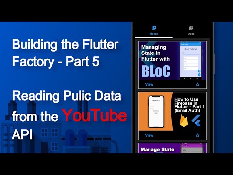 Let's Build a Flutter App! 05 - Setting up and using the Youtube API