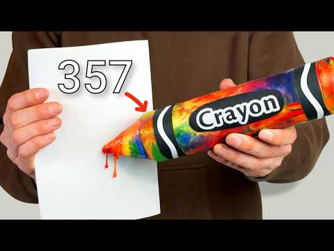 I Melted 357 Crayons Into a Giant One