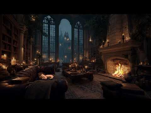 Ancient Rainstorm in the Castle – Thunder & Rain Sounds for Sleeping and Relaxation