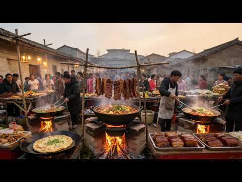 This market has all the street food that Chinese people love to eat.
