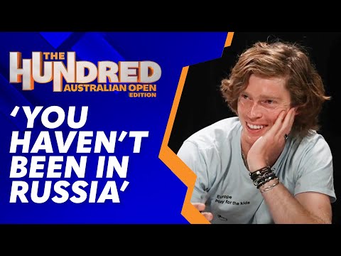 Andrey Rublev has wildly varied opinions on Australians! The Hundred: Australian Open Edition | WWOS