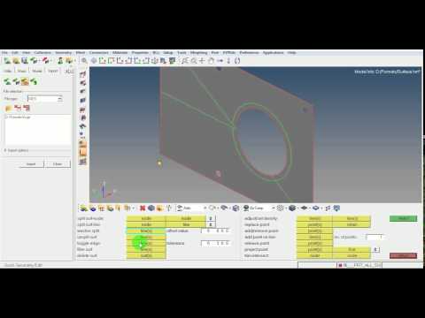 HyperMesh Tutorial Video | Quick Geometry Edit | Toggle | Washer split | Split | Unsplit | GRS |