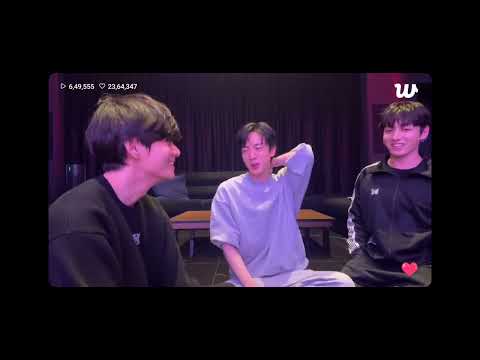 🌟weverse original Eng Sub JK new live on weverse with V and jin today's live(20.12.25)#bts#jk#jin#v