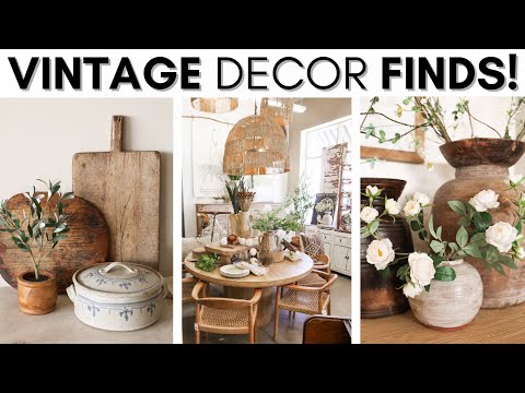 THRIFT AND ANTIQUE SHOP WITH ME || HOME DECORATING IDEAS AND TIPS || CREATING A COZY CURATED HOME