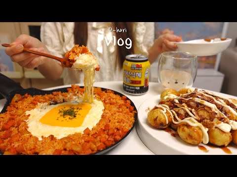 Cheesy Cream Kimchi Fried Rice. What I eat in a week in Korea
