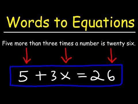 Translating Words To Algebraic Expressions Explained!