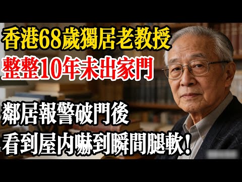 香港68歲獨居老教授，整整10年未出家門！鄰居報警強行破門後，看到屋內嚇到瞬間腿軟！