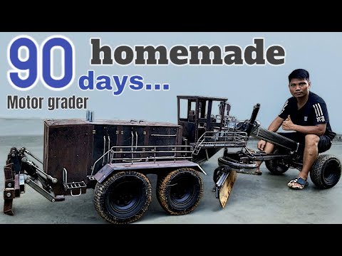 homemade grader | full video, full metal | rc action homemad