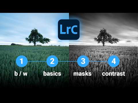 4-Step BLACK & WHITE Editing with Lightroom Classic