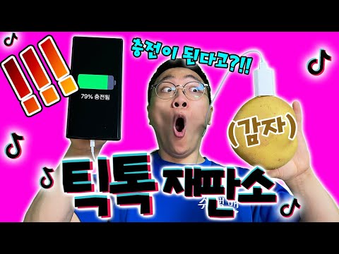 이제부터 핸드폰 충전은 감자로 하겠습니다..!? [틱톡재판소 10탄]