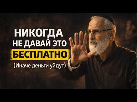 5 вещей, которые никогда нельзя отдавать бесплатно, если ты хочешь быть богатым | Еврейская мудрость