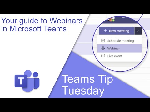 How to do Webinars in Microsoft Teams