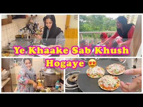Quick Yummy Jowar Pizza Recipe|Chai Party| Ammi is the happiest As Shoaib helps me ❤️|Allhamdulillah