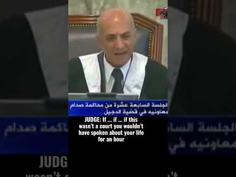 Saddam Hussain in Court #shorts