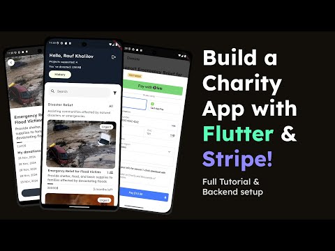 FLUTTER & STRIPE Charity App FULL TUTORIAL & Backend Setup | Clean Architecture, Bloc, Dio, Firebase