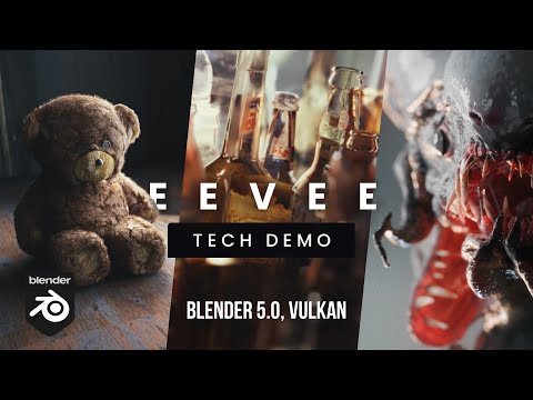 Blender 5.0 EEVEE Looks INSANE - Demo Reel (Vulkan Rendering)