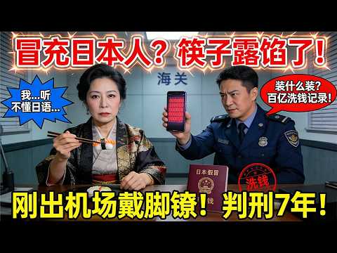"我是日本人,听不懂中文!"大陆贪官情妇整容冒充日本贵妇闯关美国!却因拿筷子的姿势当场露馅!华裔移民官用日语试探她直接懵圈!手机恢复惊现百亿洗钱记录!刚出机场就被戴上脚镣判7年!