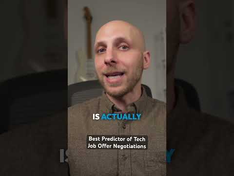 Best Predictor of Job Offer Amount In Tech #faang #startup