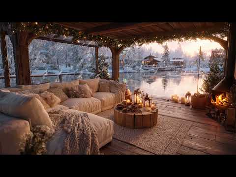 Soft Snowfall & Gentle Christmas Night Wind 🎅🌨️ | Cozy Holiday Ambience for Restful Sleep