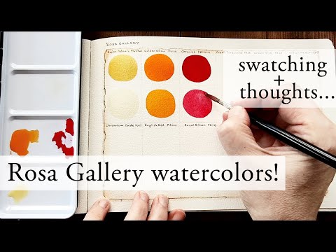 My first time trying Rosa Gallery watercolors! 🎨❤️