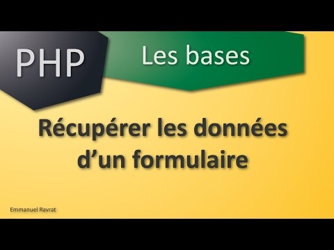 031 - PHP Les bases - Récupérer les données d'un formulaire html
