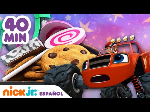 Blaze y los Monster Machines | ¡40 minutos de rescates de comida! | Nick Jr. en Español