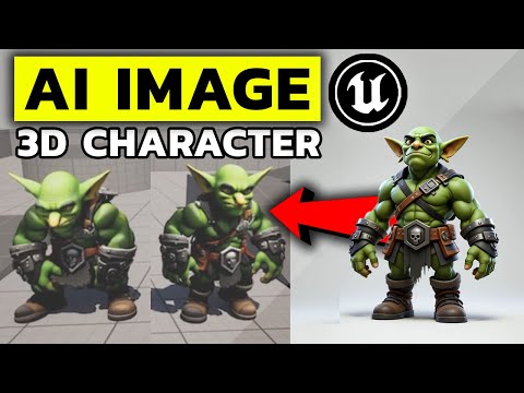 AI Image to 3D Game Ready Character Model | Unreal Engine 5 (Tutorial)