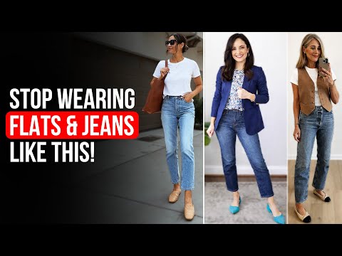 7 GENIUS Flat Shoes & Jeans Styling Hacks to Look 10x More EXPENSIVE Over 50
