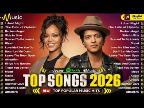 Justin Bieber, The Weeknd, Bruno Mars, Ed Sheeran, Maroon 5, Dua Lipa, Adele 🏝️ Pop Hits 2026