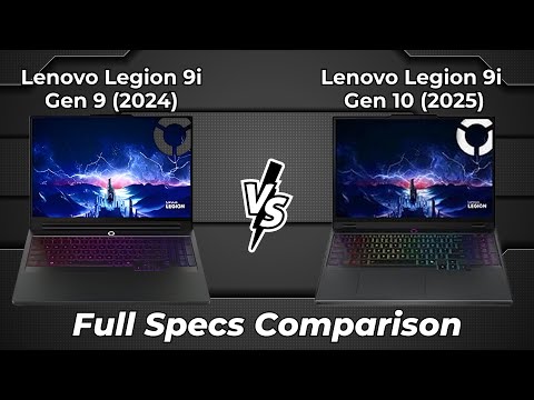 Lenovo Legion 9i Gen 9 2024 vs Lenovo Legion 9i Gen 10 2025 🔥 Full Specs Comparison
