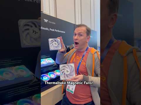 THEY'RE MAGIC! Crazy Magnetic PC Fans!! Thermaltake CES 2025