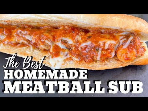 Homemade Meatball Sub on the Griddle